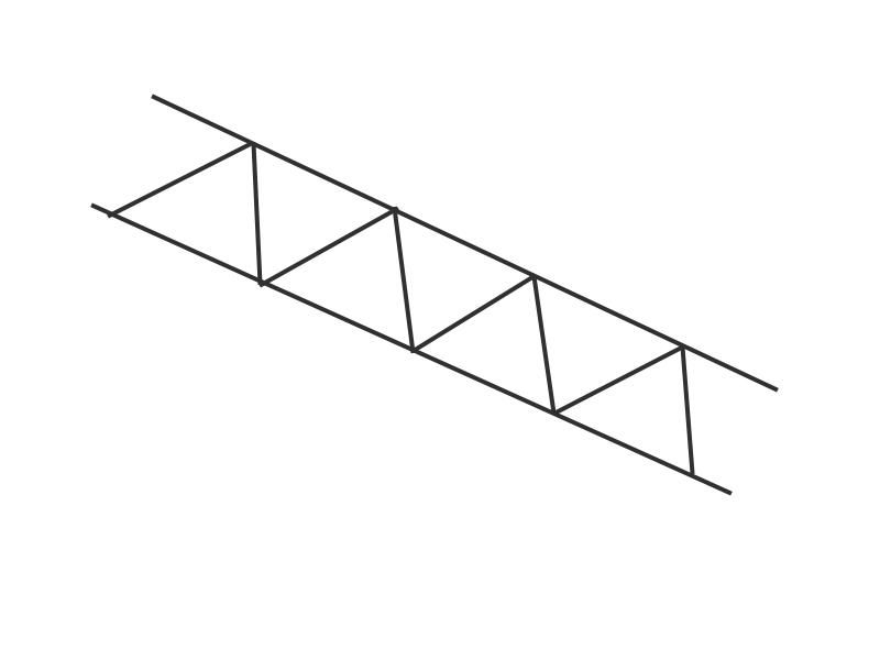 Прямая металлическая ферма
