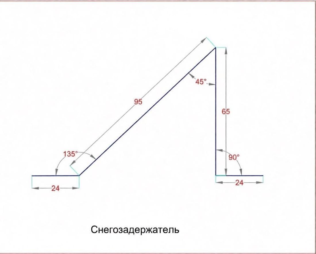 Схема планки