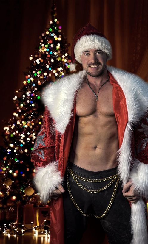 Костюм Дед Мороз мужское шоу