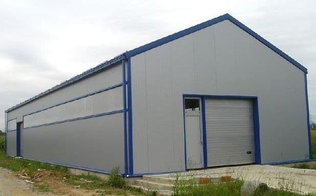 Ангар 12x30 двускатный теп