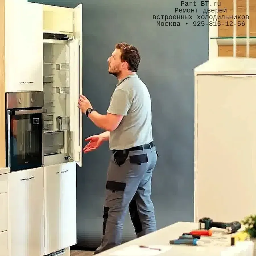 диагностика петель двери встроенного холодильника