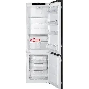 Шильдик с моделью холодильника Zanussi – наклейка внутри камеры