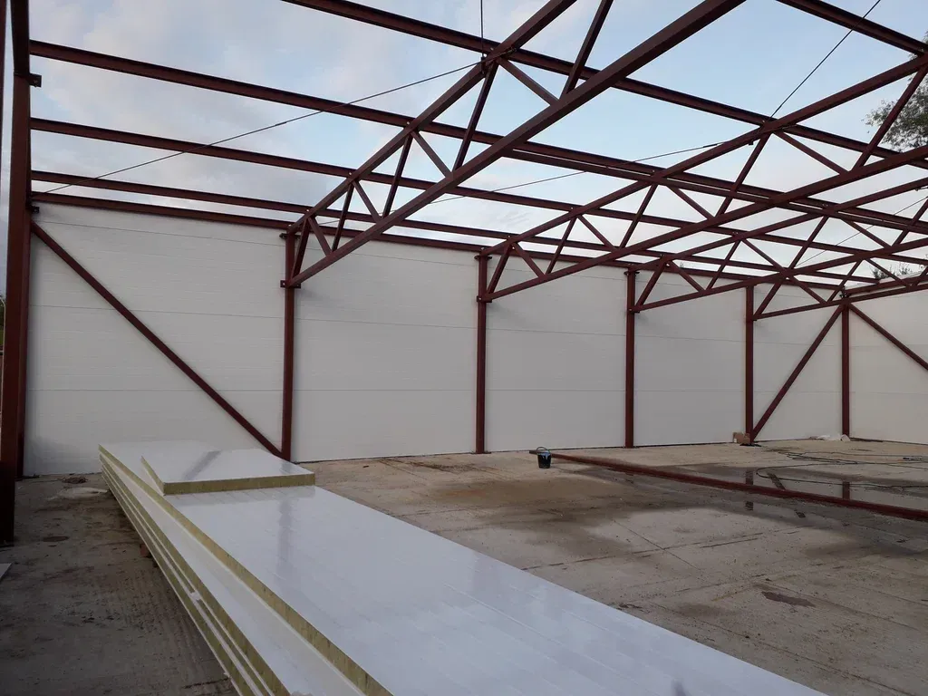 Ангар 12x30 прямые фермы