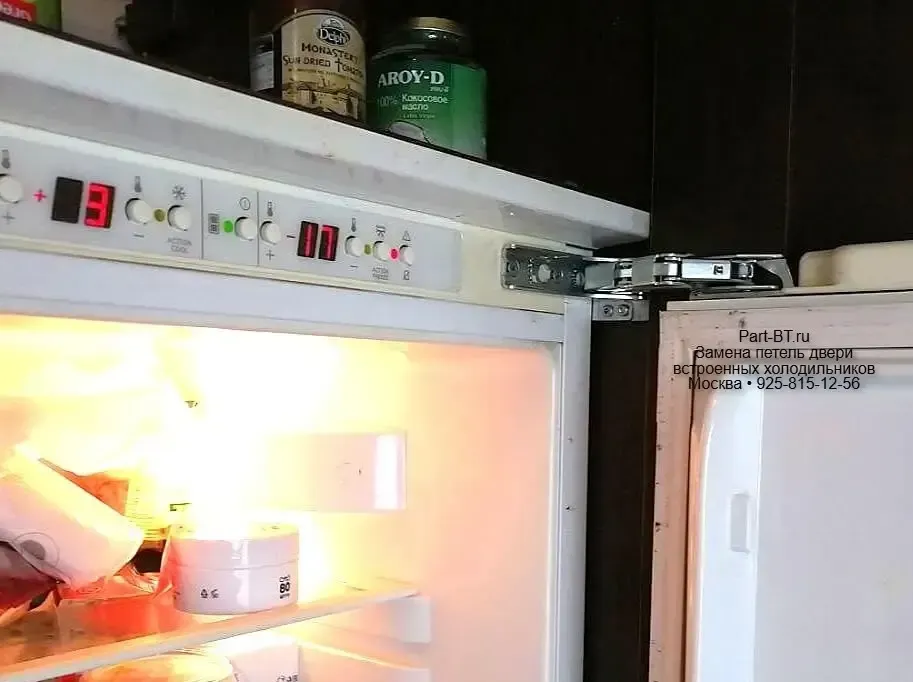 Замена петель Hettich встроенного холодильника AEG SZ 9 18 40-4I