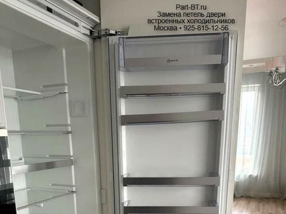 Отзыв о замене петель Hettich на встроенном холодильнике Neff K9524X6
