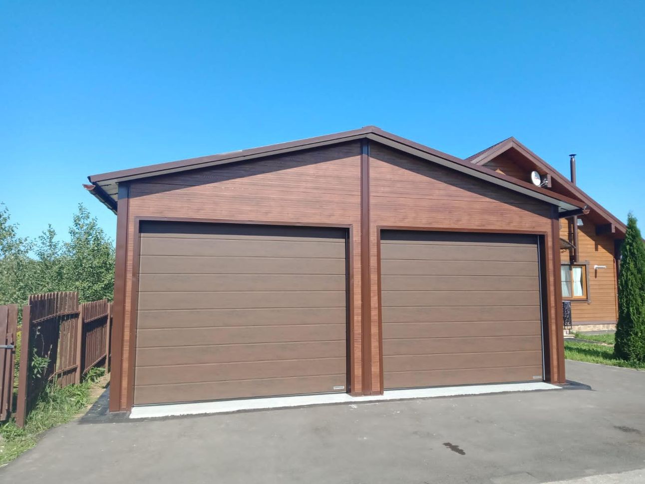 Тёплый гараж из сэндвич-панелей